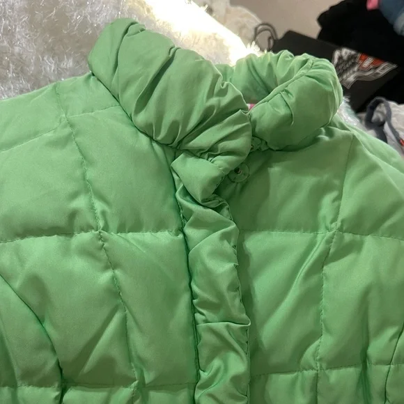 Lilly Pulitzer Vibrant Lime  Green Quilted Vest - Picture 2 of 7
